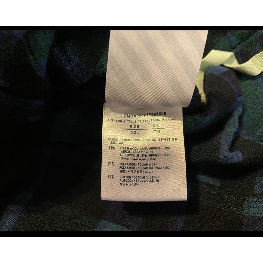 Off-White Virgil Abloh Seeing Things Plaid Flannel Shirt Xxl Main Label Runway View 5